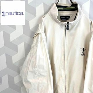 ノーティカ(NAUTICA)の【90s Nautica】刺繍 スウィングトップ ブルゾン ベージュ ノーティカ(ブルゾン)