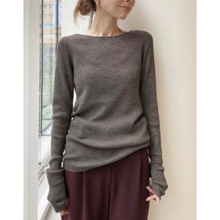 アパルトモンドゥーズィエムクラス(L'Appartement DEUXIEME CLASSE)のL'AppartementRib B/N Knit(ニット/セーター)