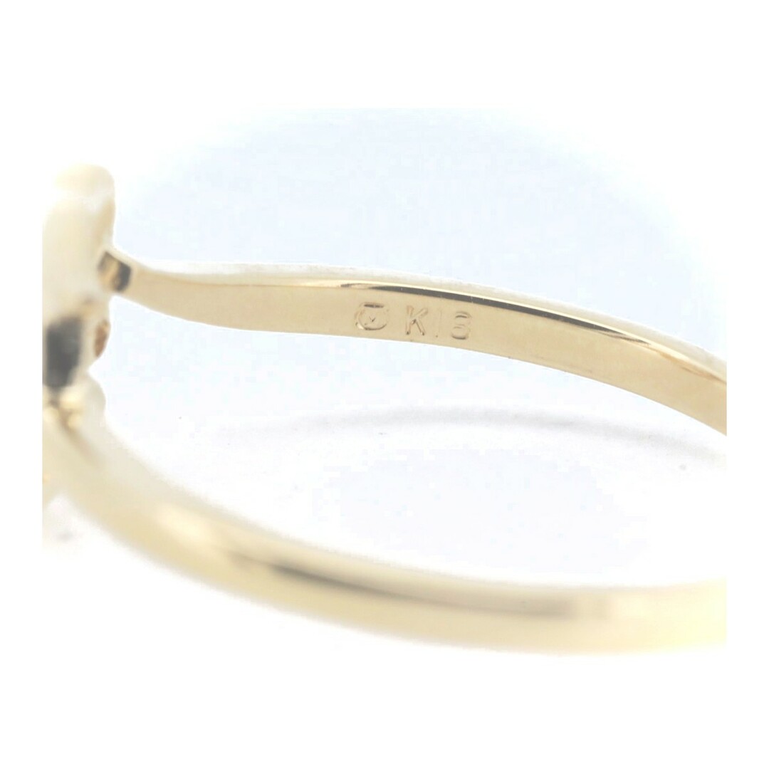 MIKIMOTO(ミキモト)の目立った傷や汚れなし ミキモト ダイヤモンド リング 指輪 10.5号 K18YG(18金 イエローゴールド) レディースのアクセサリー(リング(指輪))の商品写真