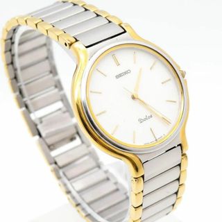 セイコー(SEIKO)の《人気》SEIKO Dolce 腕時計 ホワイト メンズ ヴィンテージ y(腕時計(アナログ))
