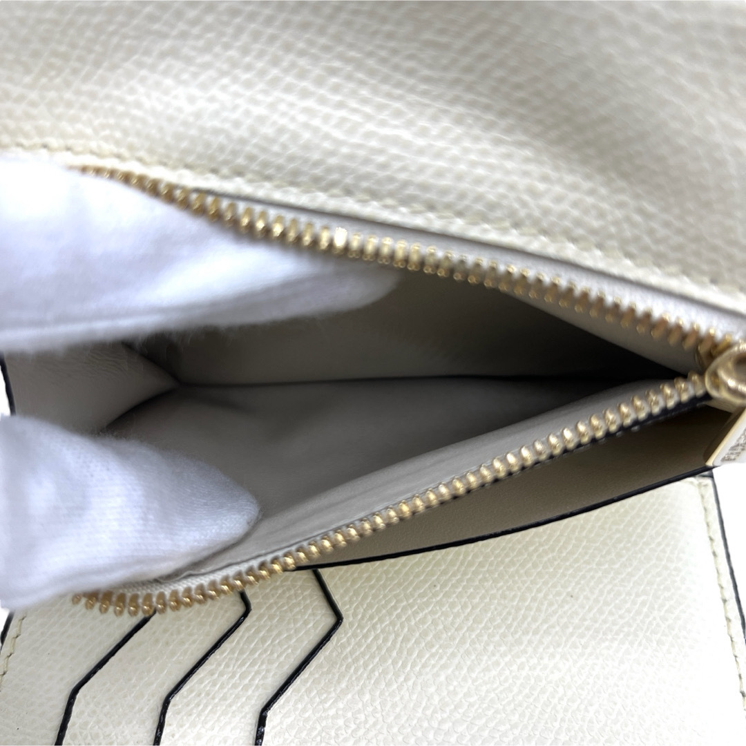 Valextra(ヴァレクストラ)の美品 ヴァレクストラ レザー イジィデ 三つ折り財布 白 ホワイト ユニセックス レディースのファッション小物(財布)の商品写真