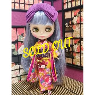 タカラトミー(Takara Tomy)の【夢人夜呉服店】ブライス　　ネオブライス　着物　リボンカチューシャのお着物セット(人形)