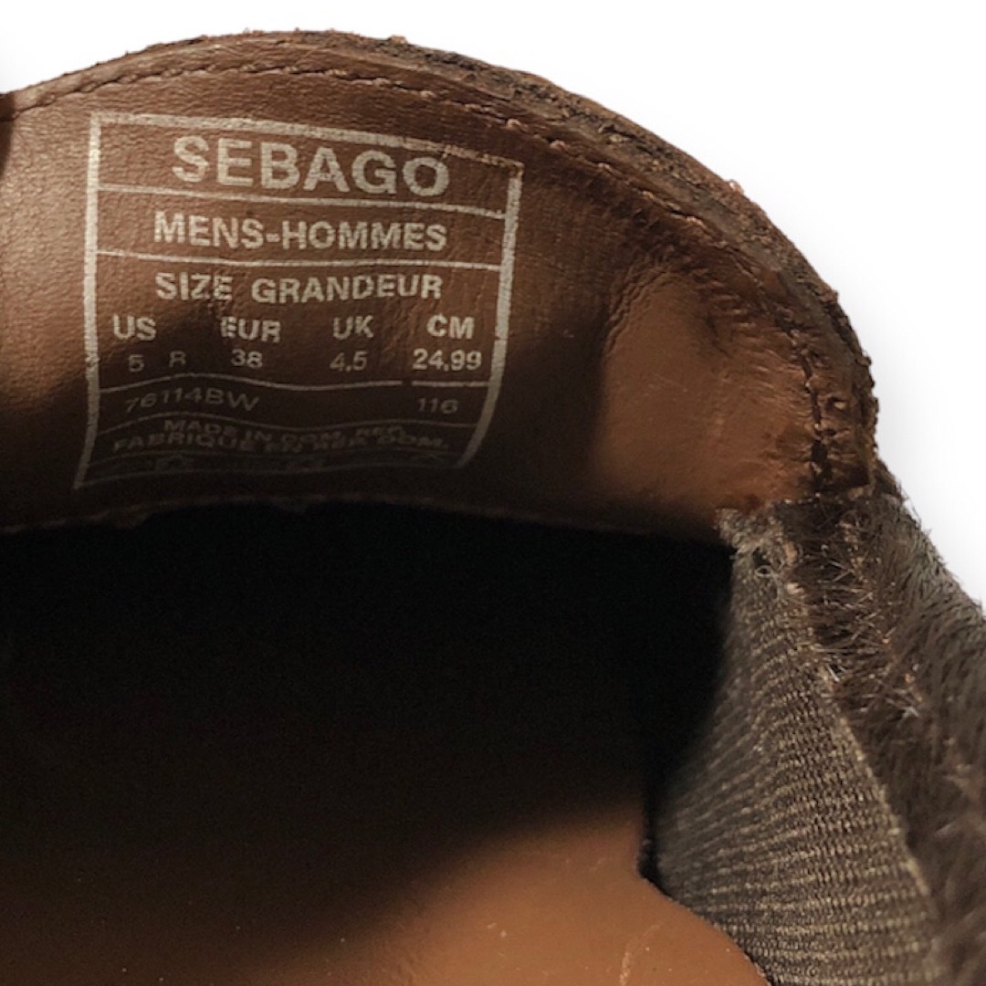 SEBAGO(セバコ)の未使用　セバゴSEBAGO ハラコ　コインローファー　UK4.5 ダークブラウン レディースの靴/シューズ(ローファー/革靴)の商品写真