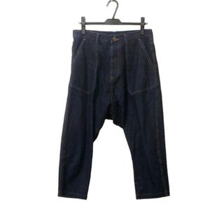 美品 ヨウジヤマモト Yohji Yamamoto パンツ ワイドパンツ デニムパンツ コットン FD-P09-027 ボトムス レディース 2(M相当) インディゴブルー