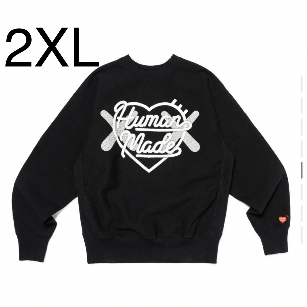 ブラックサイズHUMAN MADE x KAWS Made Sweatshirt Black