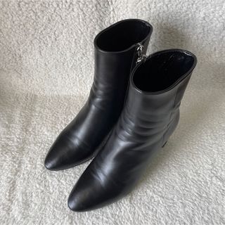 SAINT LAURENT PARIS サンローランパリ Festival 25 black rubber boots スパンコール付き ラバー ロング レインブーツ レディース ブラック M1427328