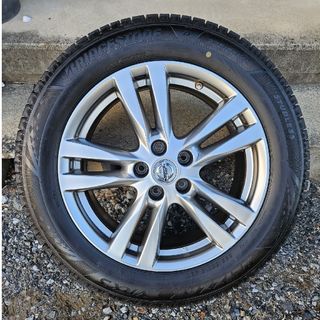 ブリヂストン(BRIDGESTONE)のE52エルグランド　純正ホイール　スタッドレス　225/55R18 4本　送料込(タイヤ・ホイールセット)