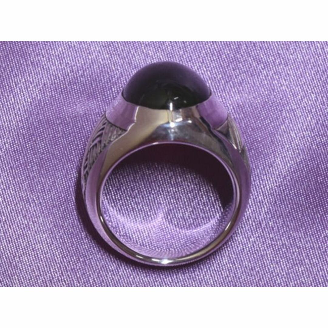 bIRTHRE Oval Stone Ring 翡翠 Nephlite 18号 メンズのアクセサリー(リング(指輪))の商品写真