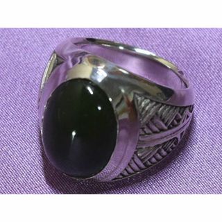 bIRTHRE Oval Stone Ring 翡翠 Nephlite 18号(リング(指輪))