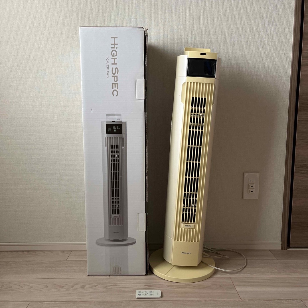 Hot + Cool タワーファン【Q8-PRO】羽なしタイプ 冷暖房扇風機-