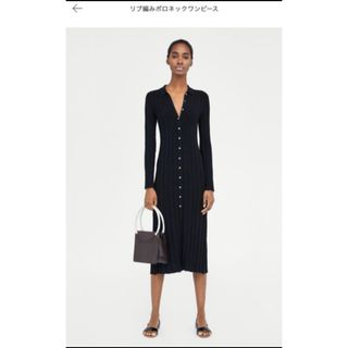 ザラ(ZARA)の【ZARA】ポロネックワンピース(ロングワンピース/マキシワンピース)