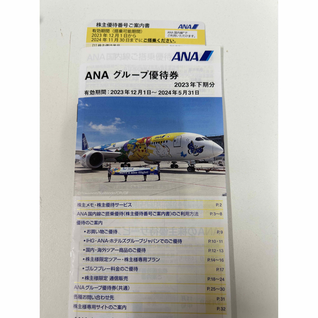 ANA(全日本空輸)(エーエヌエー(ゼンニッポンクウユ))のANA株主優待券  未使用冊子つき 2024年11月30日まで チケットの優待券/割引券(その他)の商品写真