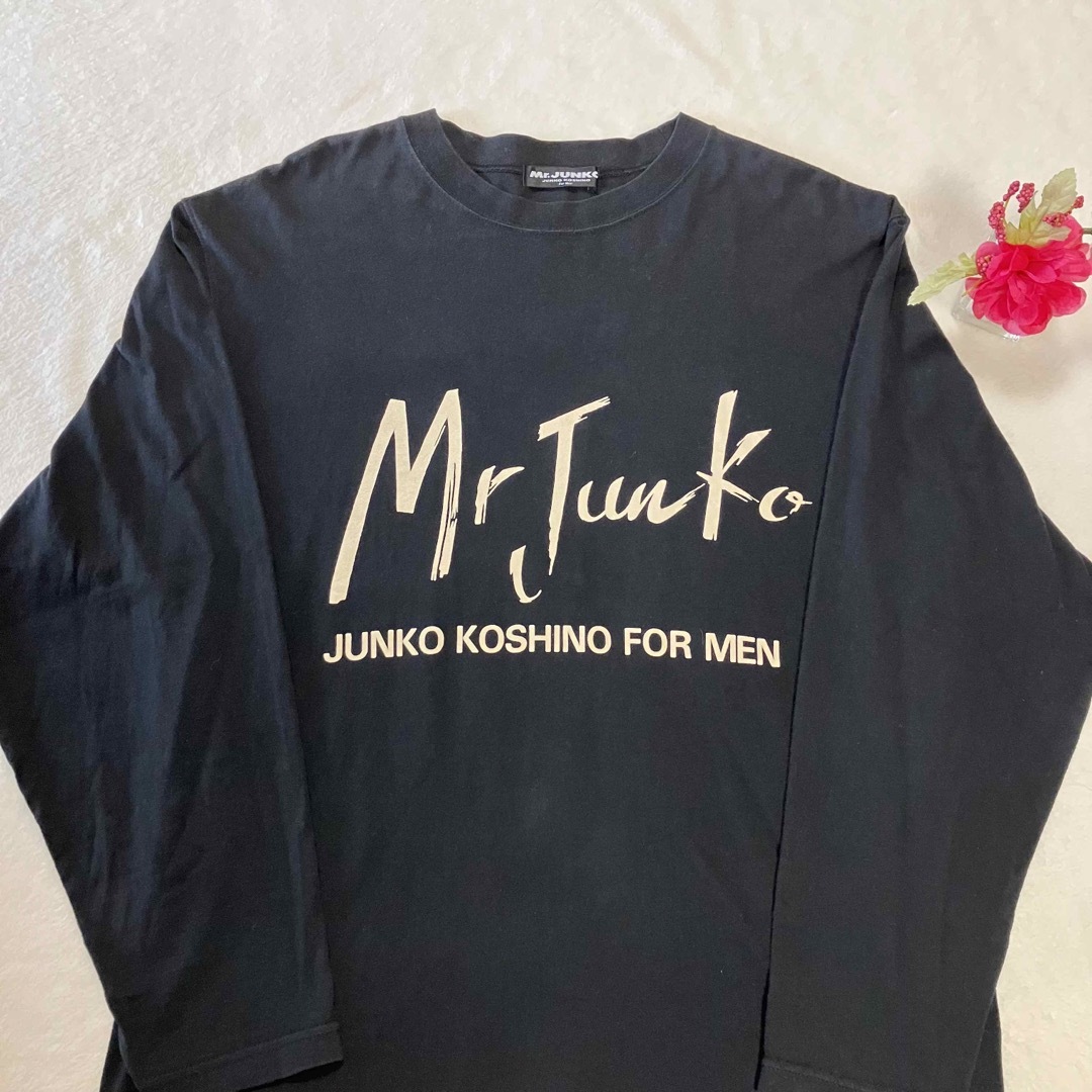 Mr.Junko(ミスタージュンコ)のMr.JUNKO レディース デカロゴ ロンt  ブラック レディースのトップス(Tシャツ(長袖/七分))の商品写真