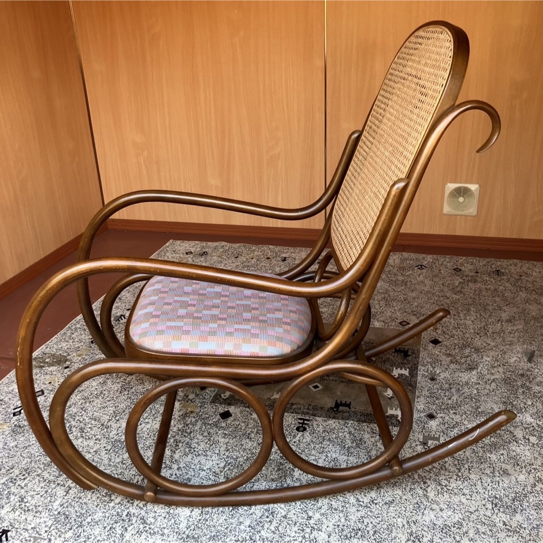 13 W 別荘保管品 秋田木工 ロッキングチェア-