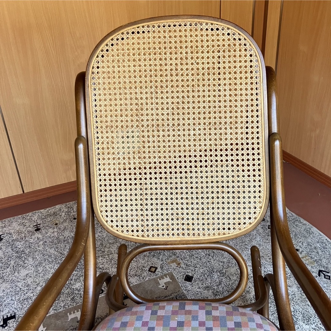 13 W 別荘保管品 秋田木工 ロッキングチェア-