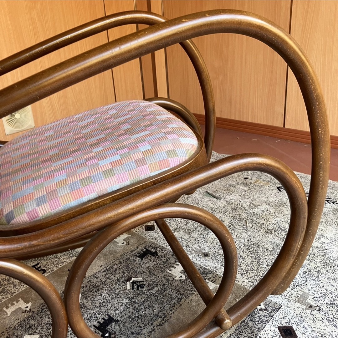 13 W 別荘保管品 秋田木工 ロッキングチェア-