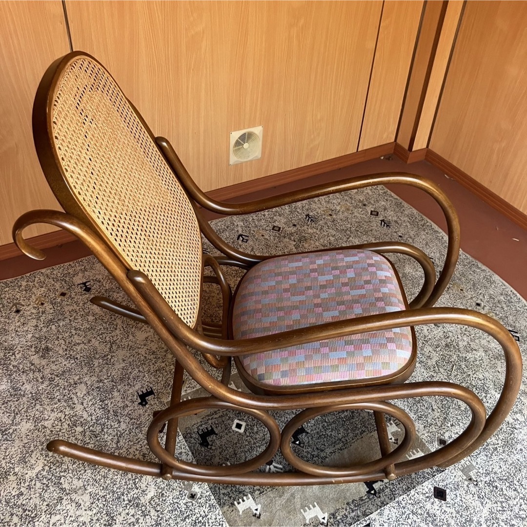 13 W 別荘保管品 秋田木工 ロッキングチェア-
