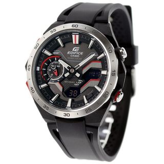 カシオ(CASIO)の【新品】カシオ CASIO EDIFICE 腕時計 メンズ ECB-2200P-1ADF エディフィス ウインドフロー ソーラー ブラックxブラック アナデジ表示(腕時計(アナログ))