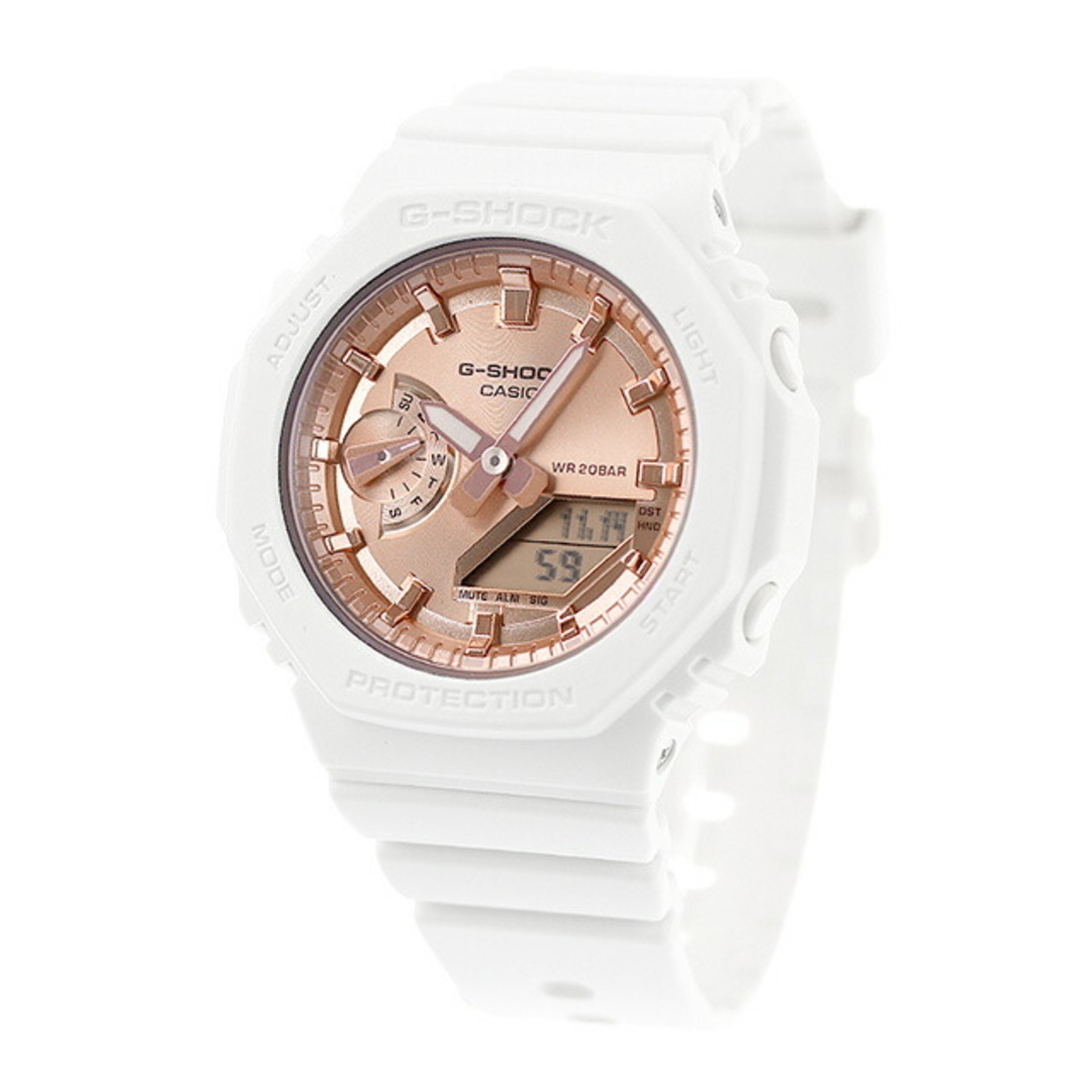 CASIO(カシオ)の【新品】カシオ CASIO G-SHOCK 腕時計 メンズ GMA-S2100MD-7ADR Gショック アナログデジタル クオーツ 液晶/ピンクゴールドxホワイト アナデジ表示 メンズの時計(腕時計(アナログ))の商品写真