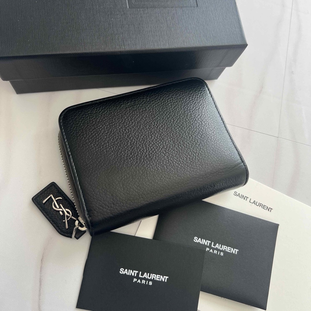 Saint Laurent - 931 美品 saintlaurent イヴサンローラン 2つ折り財布 ...