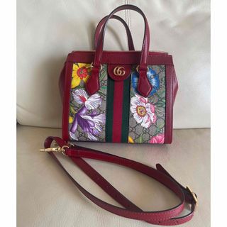 グッチ(Gucci)のGUCCI グッチ　フローラ　GGスプリーム　オフィディア　バッグ　花柄(ショルダーバッグ)