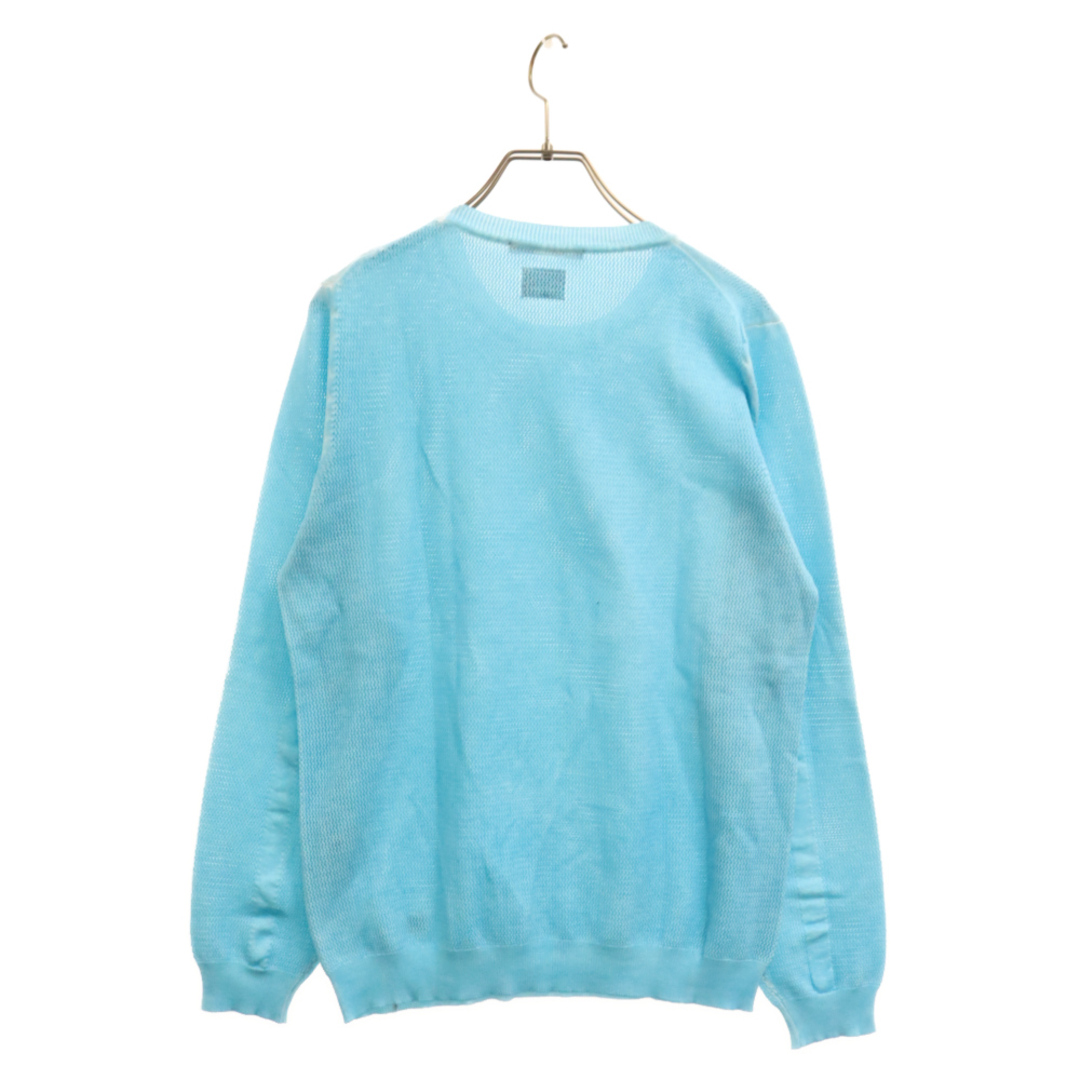 C.P. Company(シーピーカンパニー)のC.P. Company シーピーカンパニー Lightweight Crew Neck Sweater 04CMKN153A ライトウェイト クルーネック 長袖セーター ブルー メンズのトップス(ニット/セーター)の商品写真