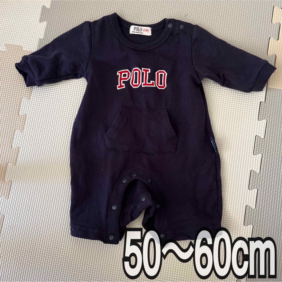 POLO（RALPH LAUREN）(ポロ)の新品未使用！50〜60cm POLO POLOベビー　カバーオール　ロンパース　 キッズ/ベビー/マタニティのベビー服(~85cm)(カバーオール)の商品写真