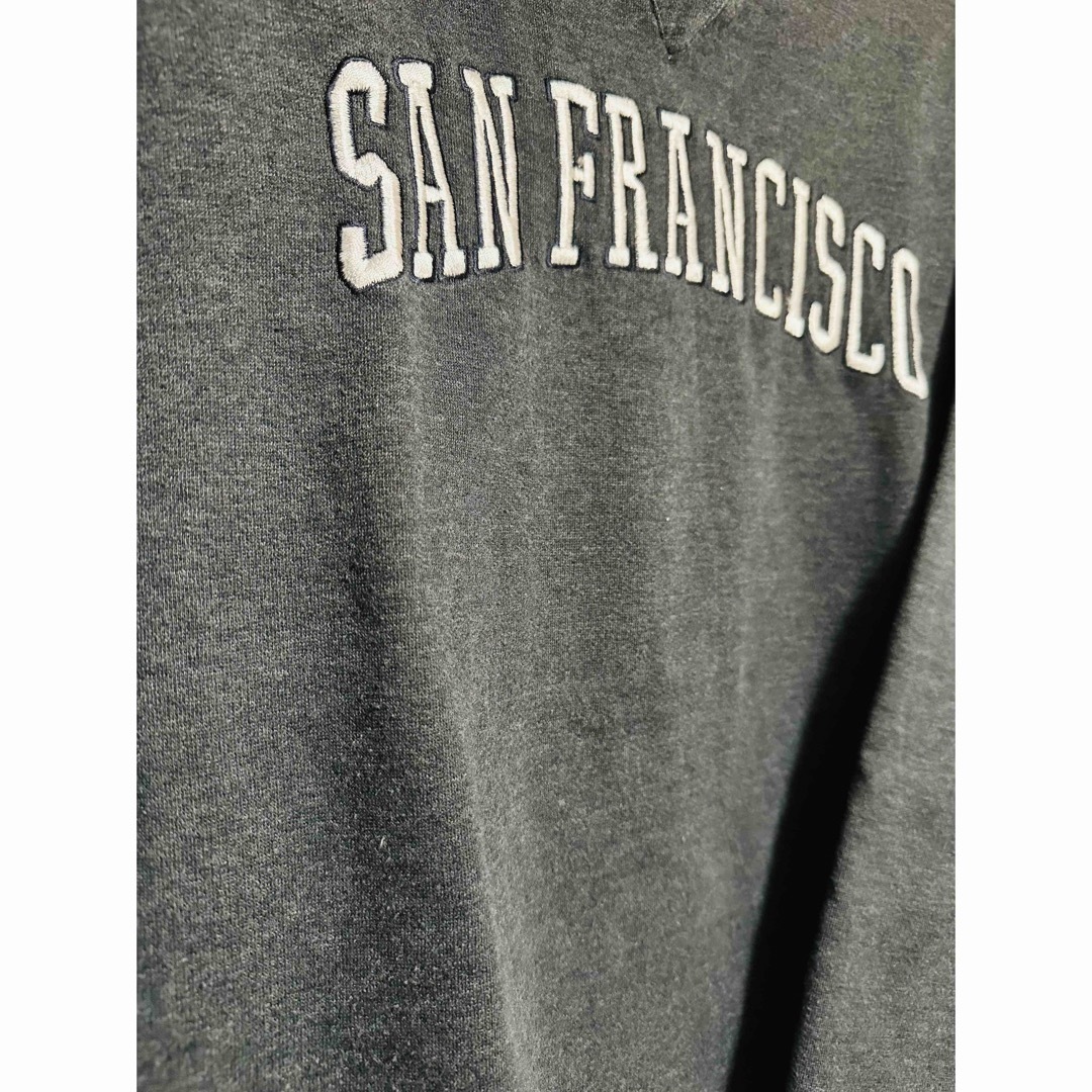 San Francisco サンフランシスコ　刺繍ロゴ裏起毛スウェット　古着 メンズのトップス(スウェット)の商品写真