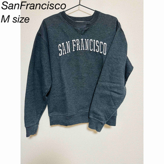 San Francisco サンフランシスコ　刺繍ロゴ裏起毛スウェット　古着(スウェット)