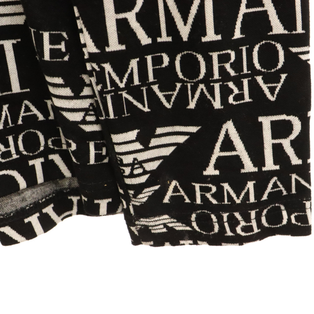 Emporio Armani(エンポリオアルマーニ)のEMPORIO ARMANI エンポリオアルマーニ ロゴシグネチャー 長袖Tシャツ カットソー ブラック/ホワイト メンズのトップス(Tシャツ/カットソー(七分/長袖))の商品写真