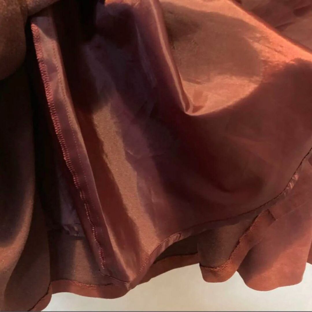 URBAN RESEARCH(アーバンリサーチ)のアーバンリサーチ　ロングスカート　ベロア　フレア　レッド　かわいい　きれいめ レディースのスカート(ロングスカート)の商品写真