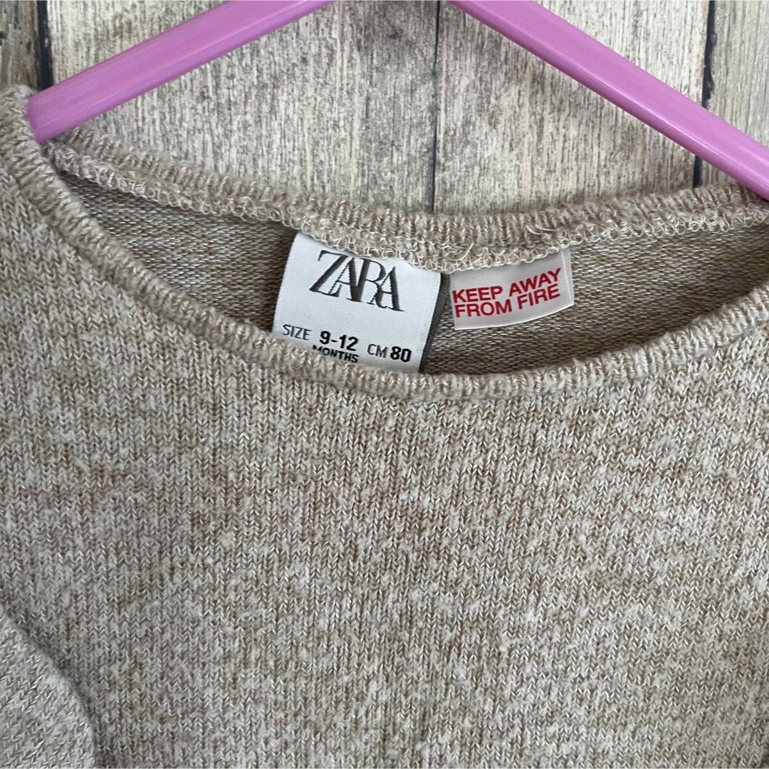 ZARA(ザラ)のZARA baby ザラ フリル トップス 9-12m 80cm キッズ/ベビー/マタニティのベビー服(~85cm)(Ｔシャツ)の商品写真