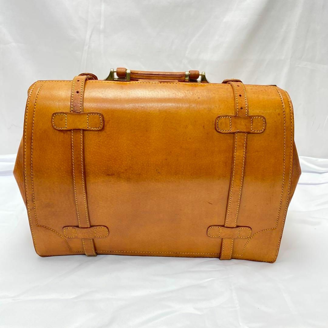 REAL LEATHER レザーアンティーク風ドクターバッグ ダレス 鍵付 REAL LEATHER レザーアンティーク風ドクターバッグ ダレス 鍵付
