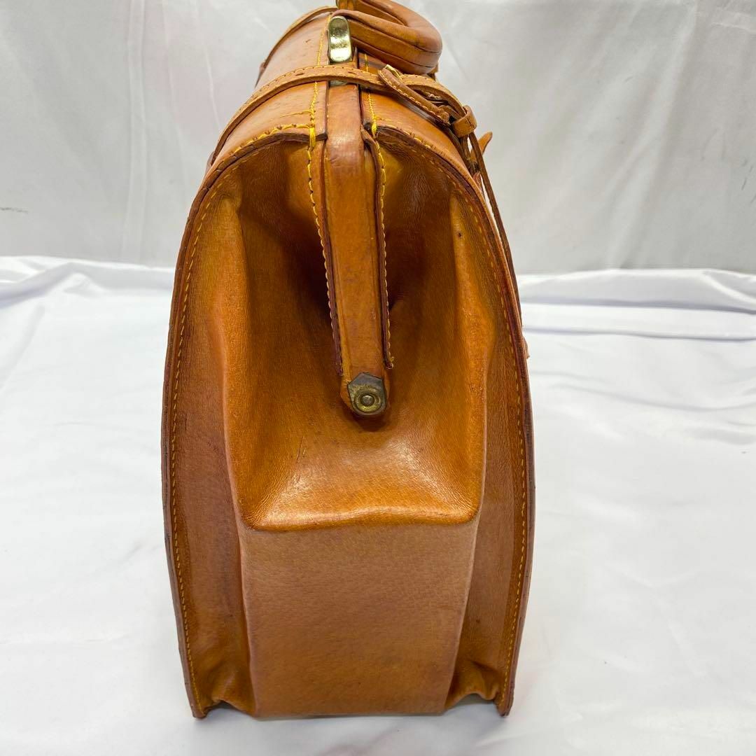 REAL LEATHER レザーアンティーク風ドクターバッグ ダレス 鍵付 REAL LEATHER レザーアンティーク風ドクターバッグ ダレス 鍵付
