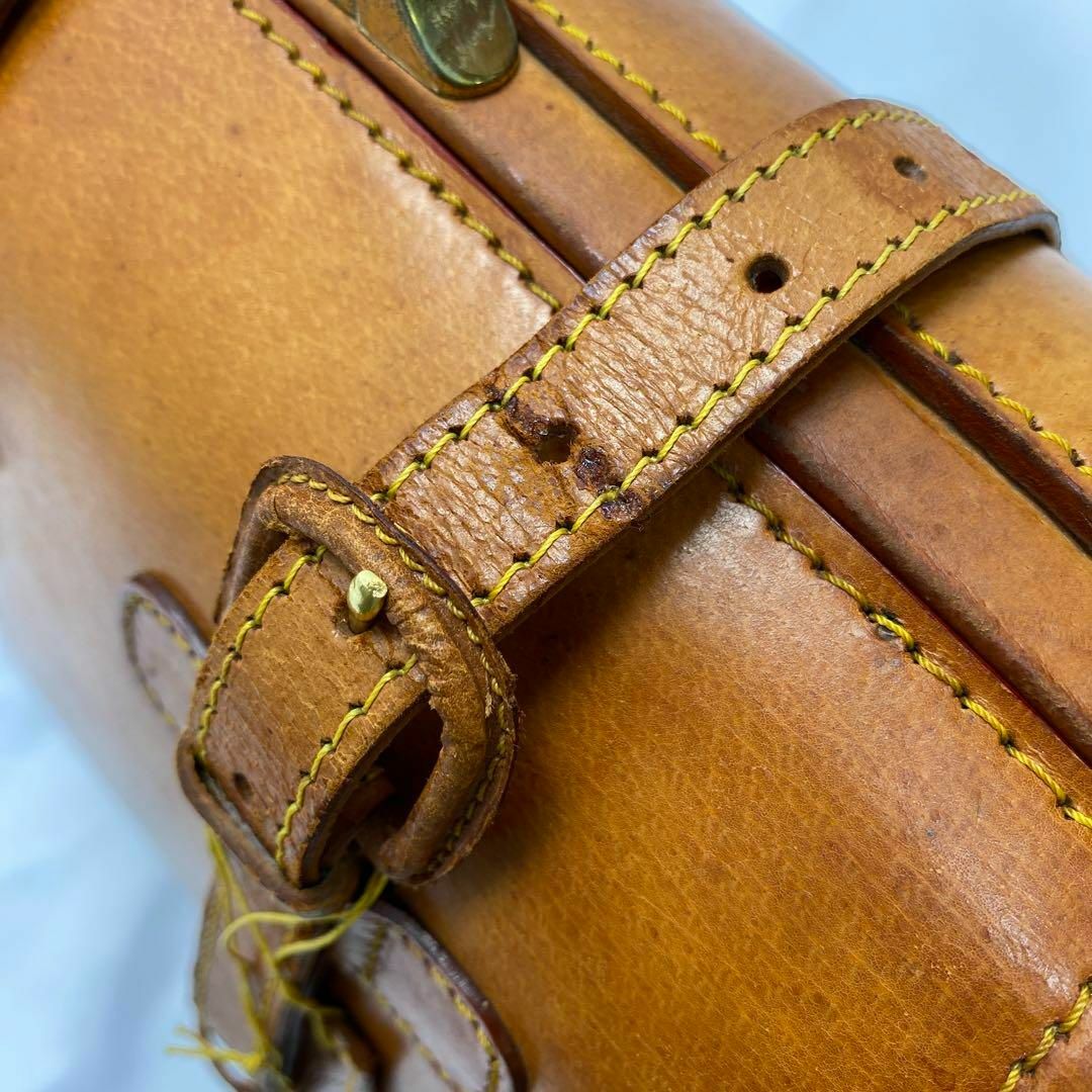 REAL LEATHER レザーアンティーク風ドクターバッグ ダレス 鍵付 REAL LEATHER レザーアンティーク風ドクターバッグ ダレス 鍵付