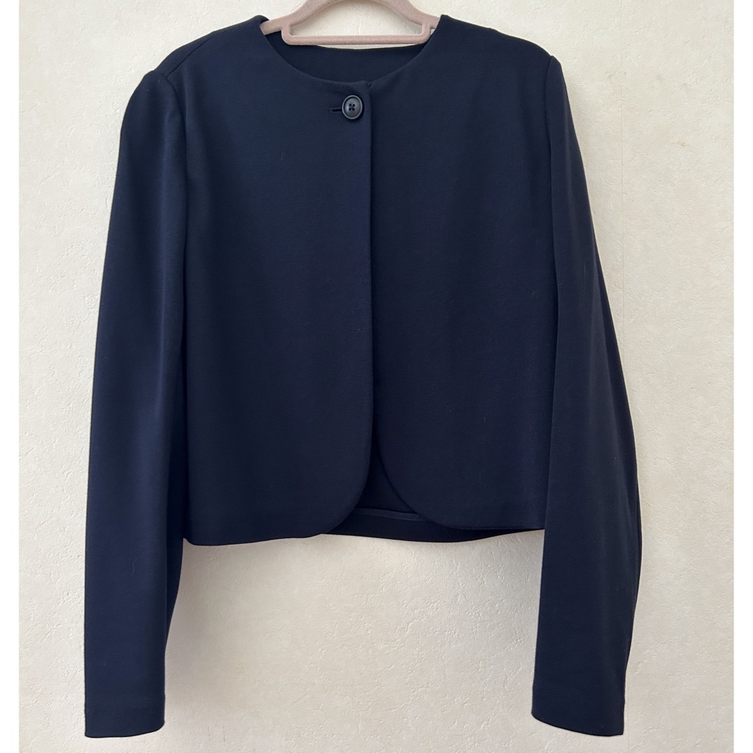 UNIQLO(ユニクロ)のUNIQLO ボレロジャケット　160㌢ キッズ/ベビー/マタニティのキッズ服女の子用(90cm~)(ドレス/フォーマル)の商品写真