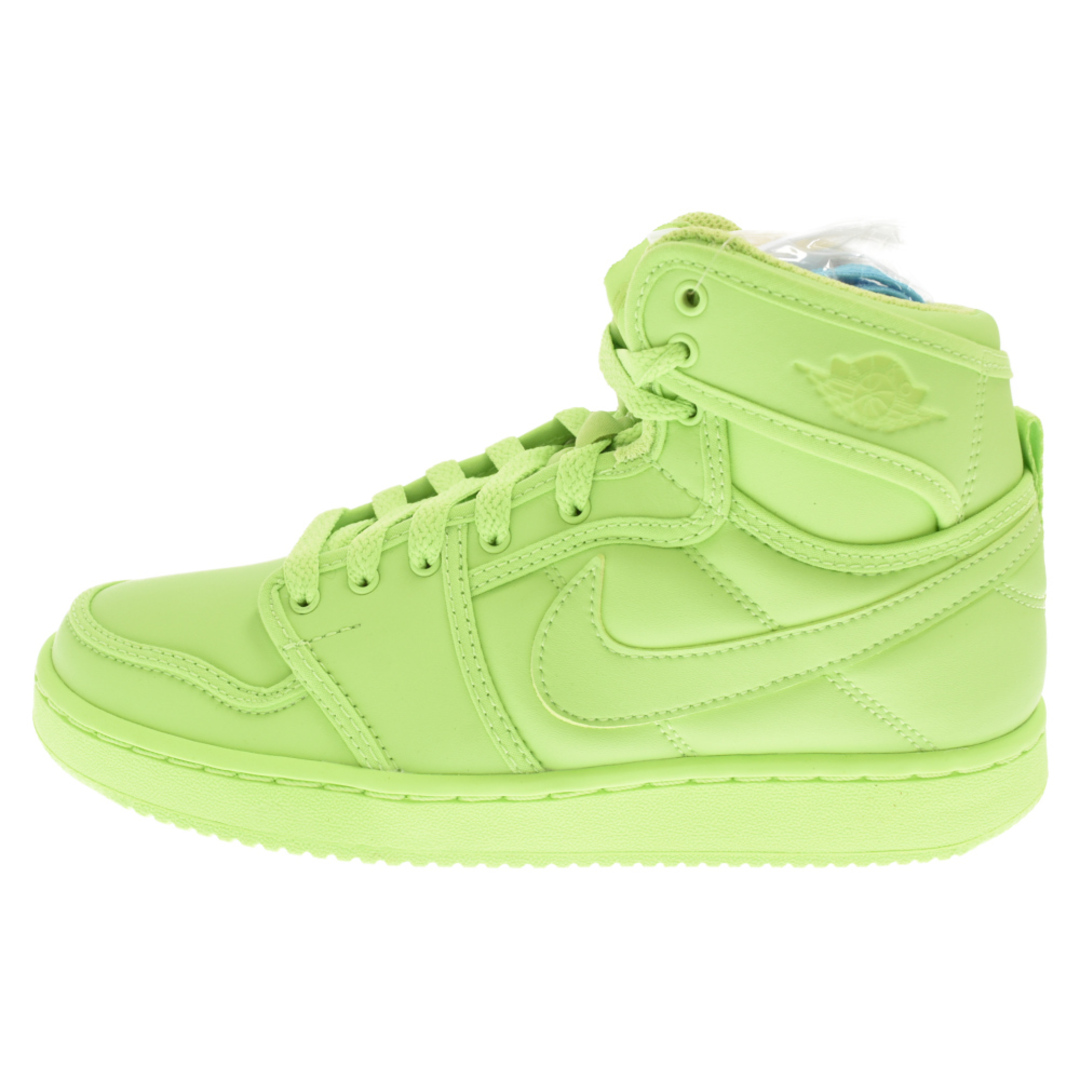 NIKE(ナイキ)のNIKE ナイキ ×BILLIE EILISH WMNS Air Jordan 1 KO VOLT ビリーアイリッシュ ウィメンズ エアジョーダン 1 KO ボルト ハイカットスニーカー グリーン DN2857-330 レディースの靴/シューズ(スニーカー)の商品写真