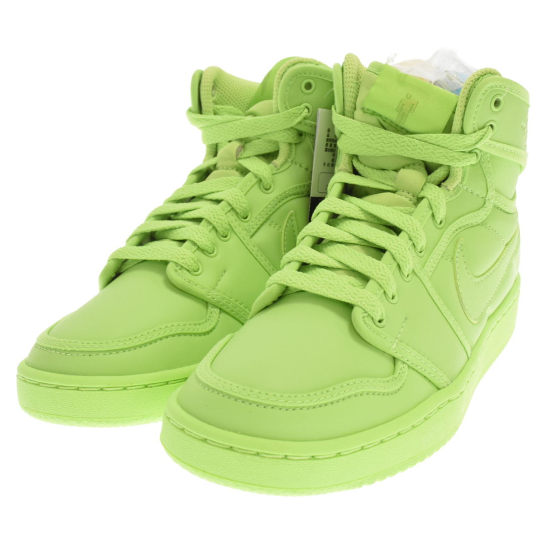 NIKE(ナイキ)のNIKE ナイキ ×BILLIE EILISH WMNS Air Jordan 1 KO VOLT ビリーアイリッシュ ウィメンズ エアジョーダン 1 KO ボルト ハイカットスニーカー グリーン DN2857-330 レディースの靴/シューズ(スニーカー)の商品写真