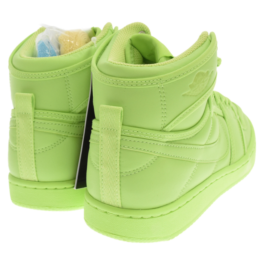 NIKE(ナイキ)のNIKE ナイキ ×BILLIE EILISH WMNS Air Jordan 1 KO VOLT ビリーアイリッシュ ウィメンズ エアジョーダン 1 KO ボルト ハイカットスニーカー グリーン DN2857-330 レディースの靴/シューズ(スニーカー)の商品写真