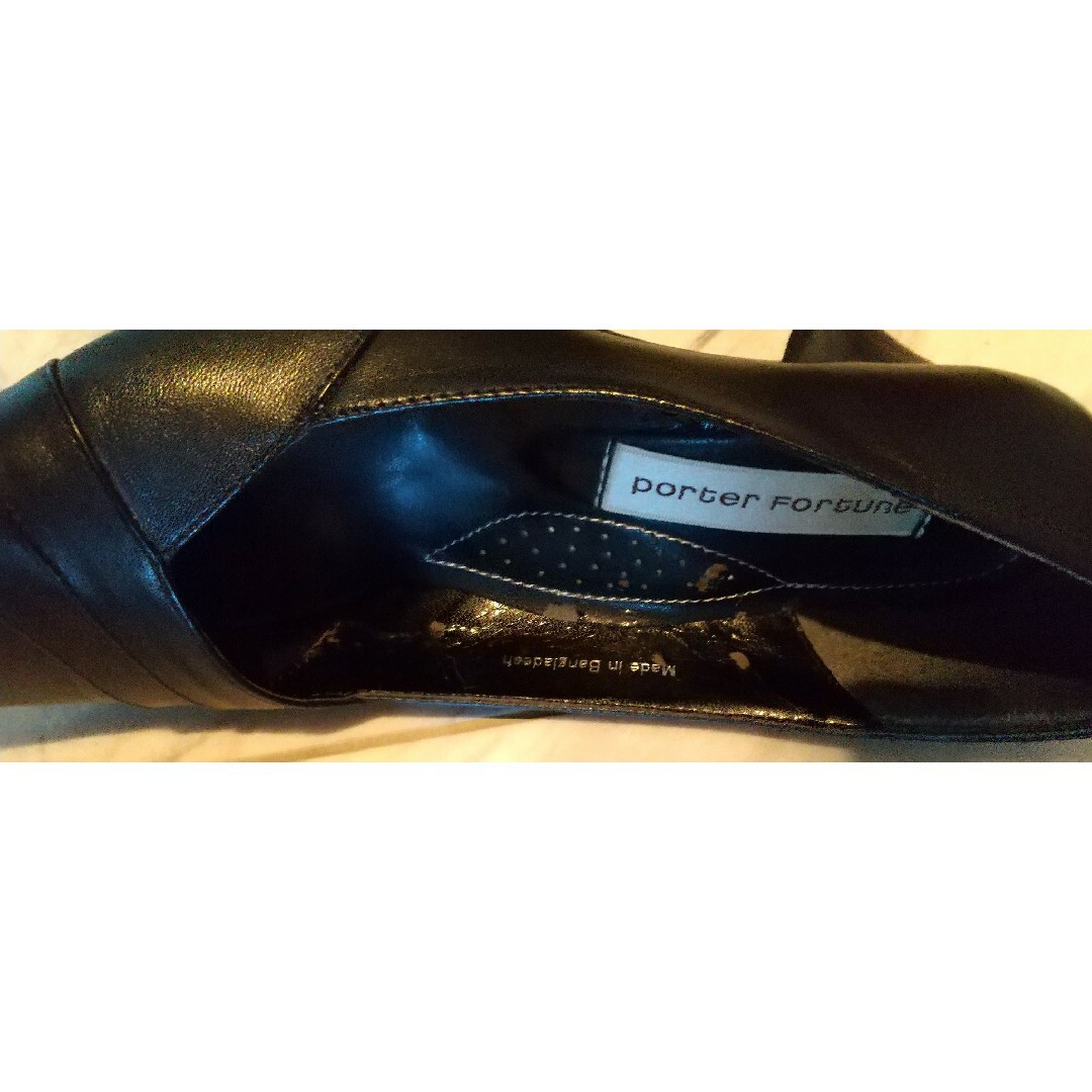 お値下げ！  porter Fortune パンプス ブラック レディースの靴/シューズ(ハイヒール/パンプス)の商品写真