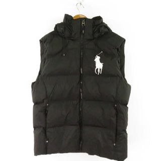 ポロラルフローレン(POLO RALPH LAUREN)の美品 Polo Ralph Lauren ポロラルフローレン ダウンベスト 1点 M ナイロン 詰め物 ダウン フード取り外し可 レディース AN414B2 (ベスト/ジレ)