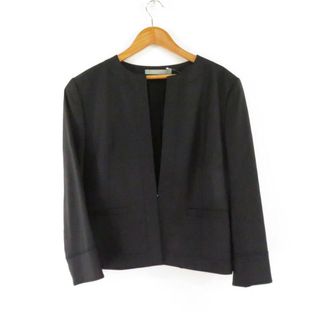 セオリー(theory)の美品 theory luxe セオリー EXECUTIVE ノーカラージャケット 1点 44 毛他 スーツ 9904116 890 レディース AO1257A72 (ロングコート)