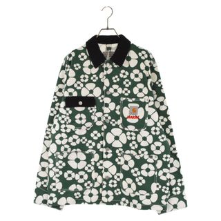 マルニ(Marni)のMARNI マルニ ×CARHARTT WIP OG CHORE COAT カーハート フラワー チョアコート カバーオールジャケット グリーン(フライトジャケット)