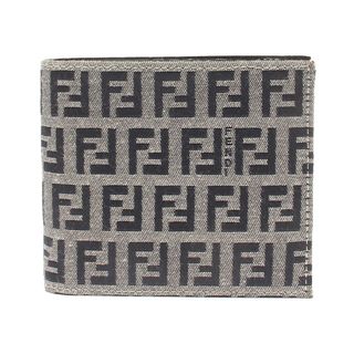 美品.FENDI ジップアラウンド財布　グレーファブリック