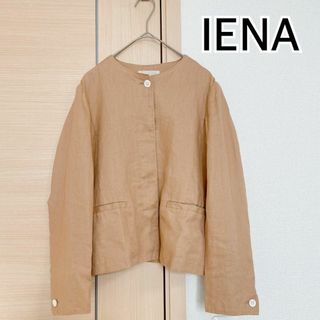 IENA イエナ ドビーツイードノーカラージャケット ナチュラル38 入園入学