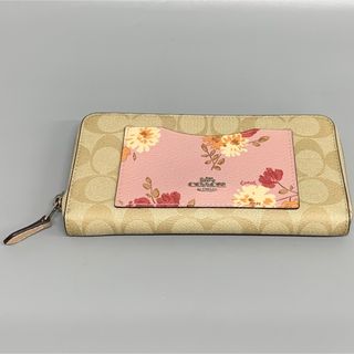 コーチ(COACH)の極美品 自宅保管 coach コーチ シグネチャー フローラル 長財布(財布)