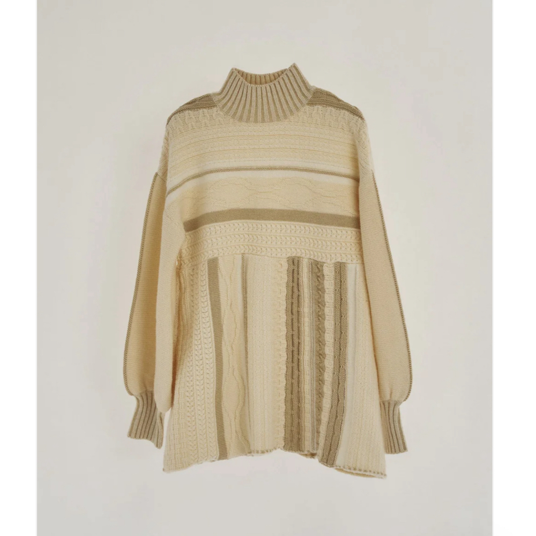 数量は多 《ivory》 【Eaphi】strata design knit ブランド店 knit