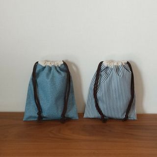 【267】給食袋 コップ袋 2点セット ハンドメイド(外出用品)