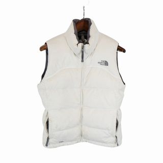 ザノースフェイス(THE NORTH FACE)のSALE///// THE NORTH FACE ノースフェイス ダウンベスト 700FILL アウトドア キャンプ アウター 防寒 ホワイト (レディース S) O6930(ベスト/ジレ)