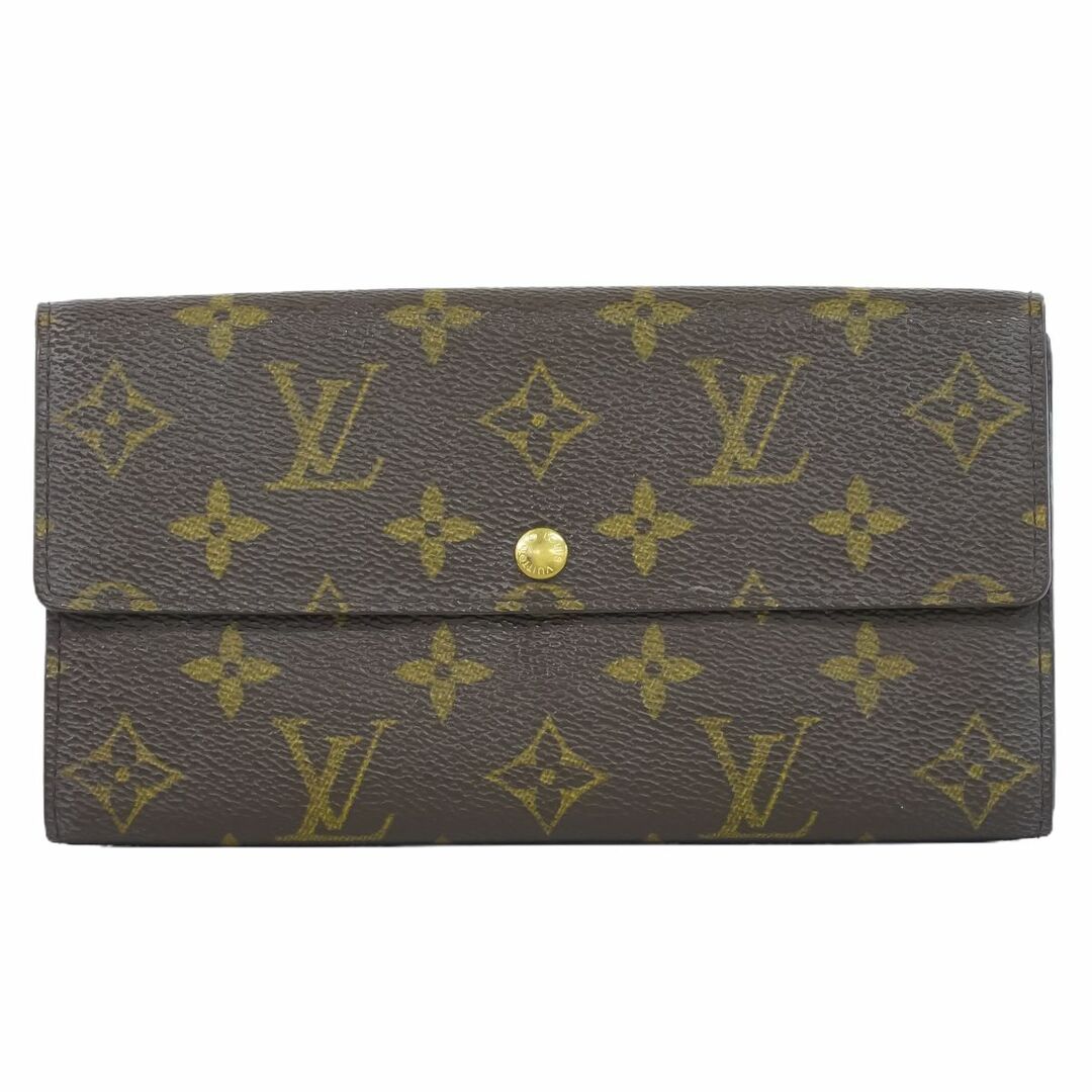 LOUIS VUITTON(ルイヴィトン)の本物 ルイヴィトン LOUIS VUITTON LV ポルトフォイユサラ モノグラム 長財布 ロングウォレット ブラウン M61734 Portefeuille Sarah ビトン 財布 ウォレット 中古 レディースのファッション小物(財布)の商品写真